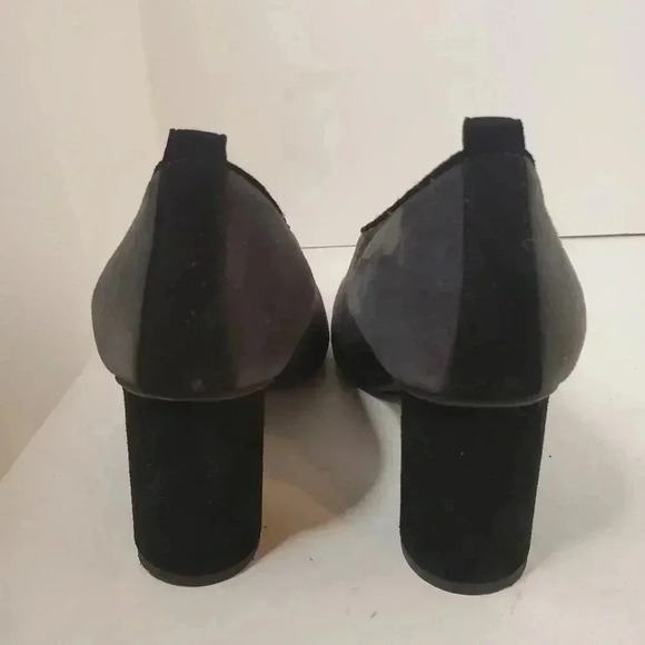 Brunate Dark Grey and Black Suede High Heels Size 38.5 - Picture 4 of 7